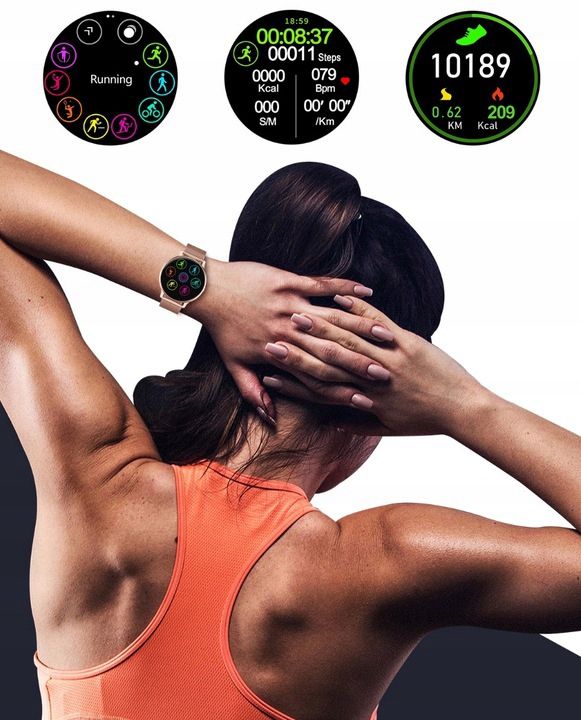 SMARTWATCH DAMSKI DT88 PRO do XIAOMI IPHONE HUAWEI Materiał koperty stal