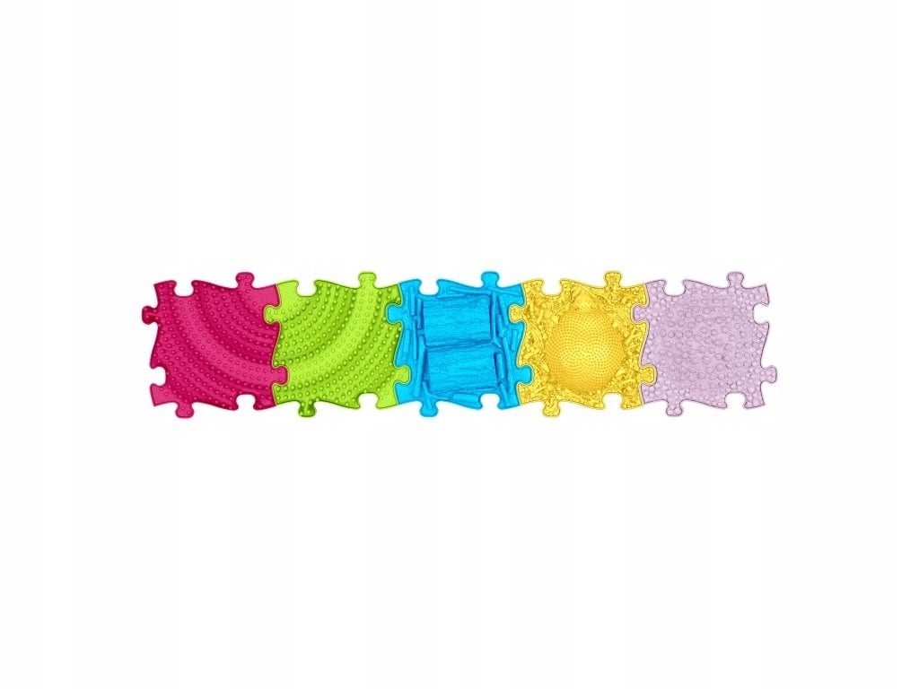 Mata Sensoryczna Ortopedyczna Zestaw 5w1 Medium 5 Puzzli Sensoryka Muffik – Idealne wsparcie dla rozwoju dzieci