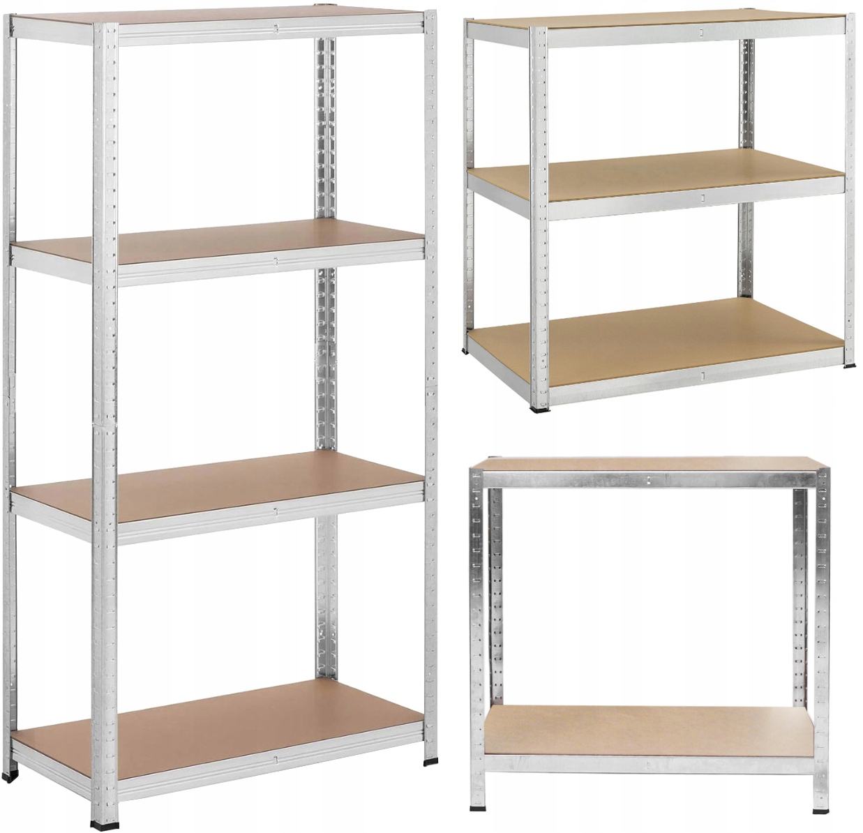 Regał metalowy magazynowy Funfit 150x75x30 cm – Idealne rozwiązanie do przechowywania
