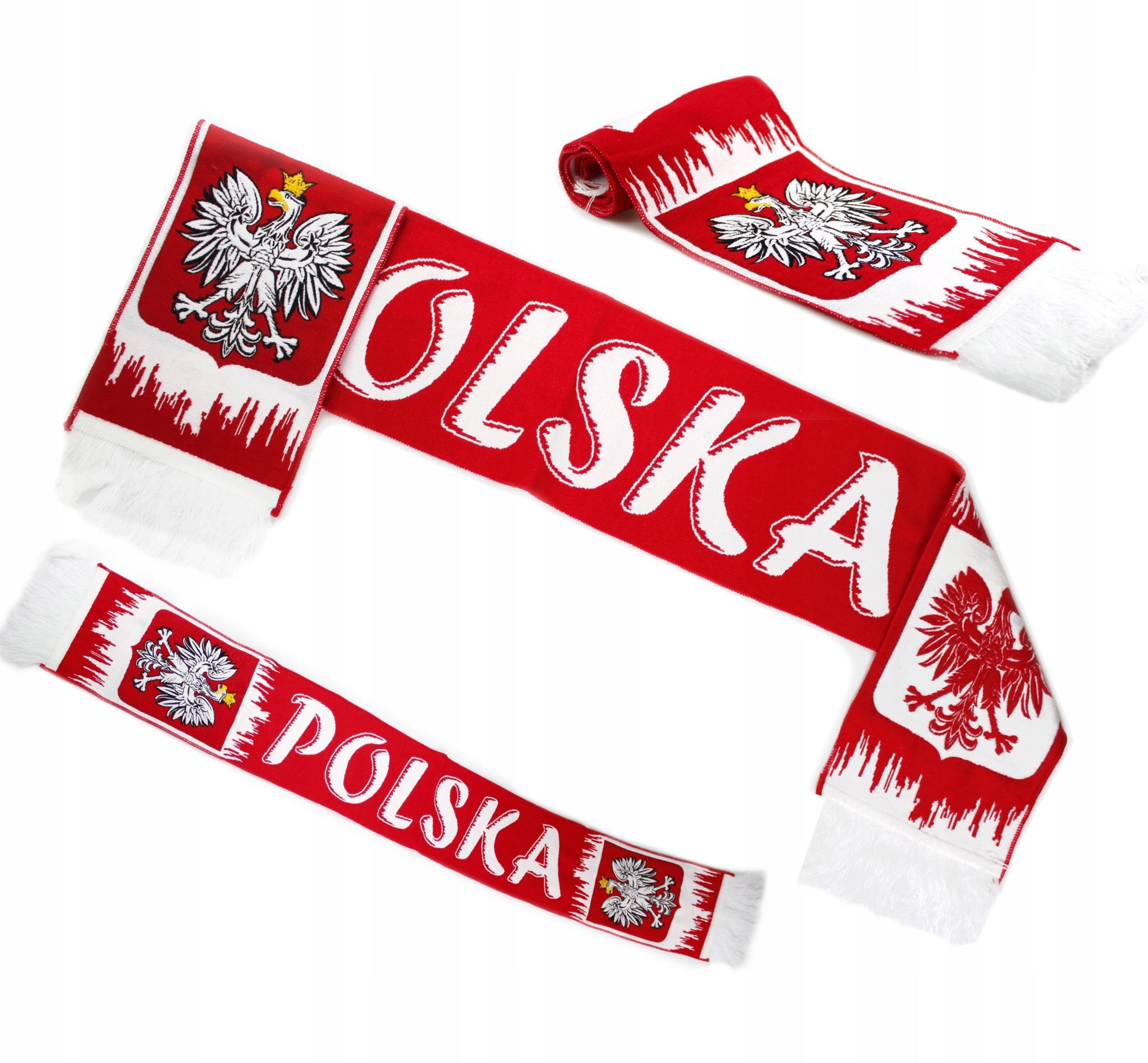 Szalik kibica Polska 130 cm – Wyraź swoje wsparcie dla drużyny narodowej