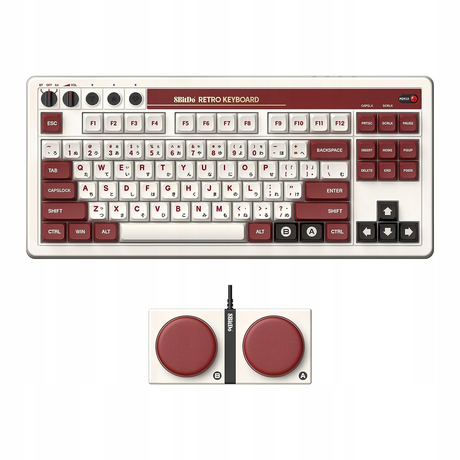 Klawiatura 8BitDo Mechaniczna Klawiatura Fami Ed. – Retro styl w nowoczesnym wydaniu