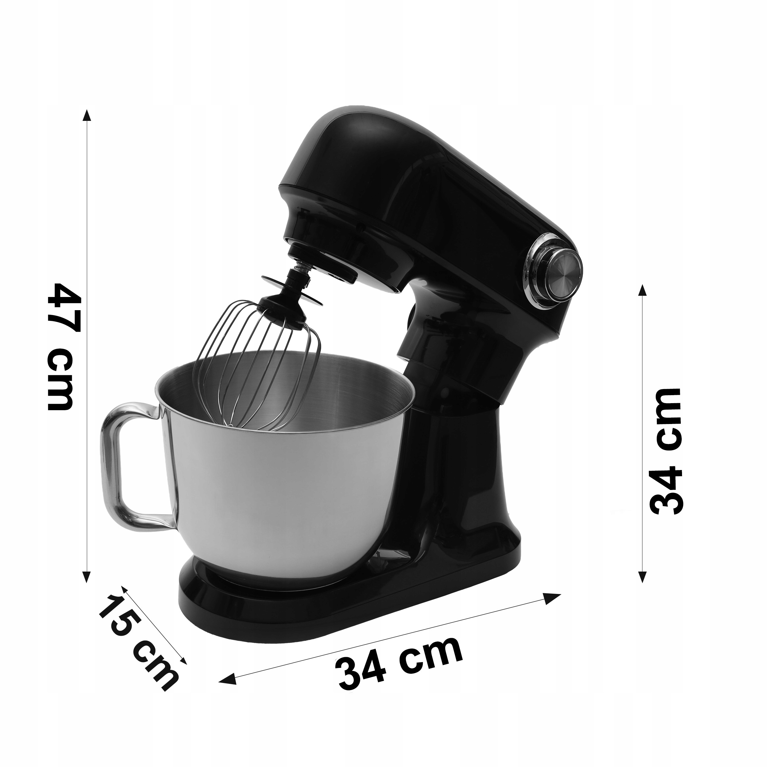 Moc 1500W i pojemna misa 5l – idealne połączenie dla każdego kucharza