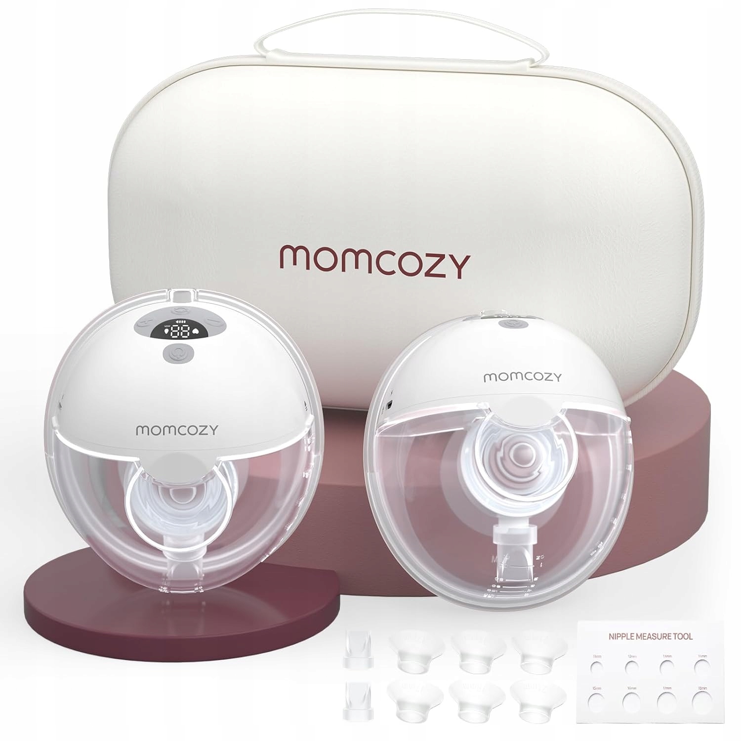 Momcozy DVIGUBAS NEŠIOJAMAS BELAIDIS PIENTRAUKIS M5 – Laktator elektryczny dla nowoczesnych mam