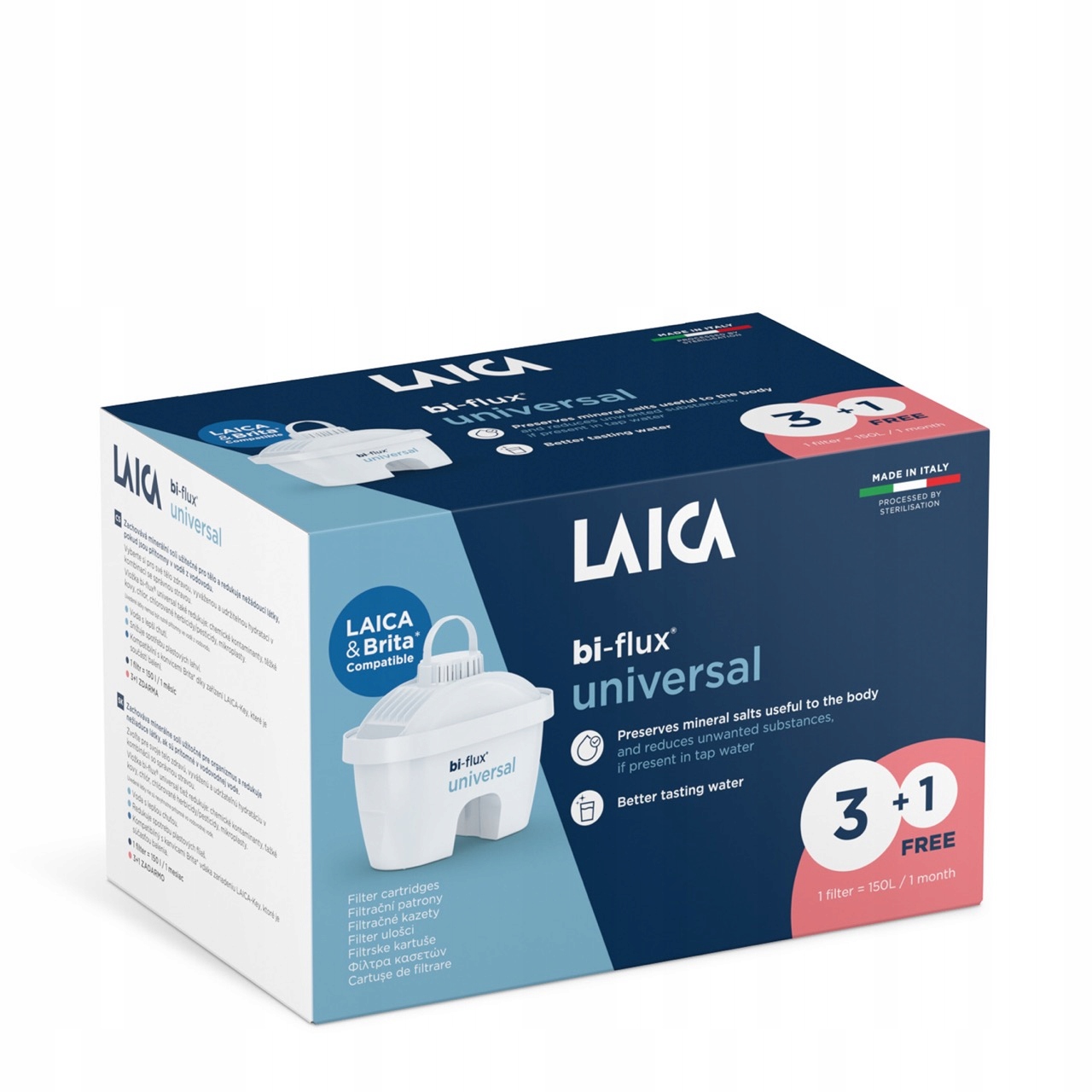 Wkład filtrujący LAICA BI-FLUX Universal – Czysta woda każdego dnia