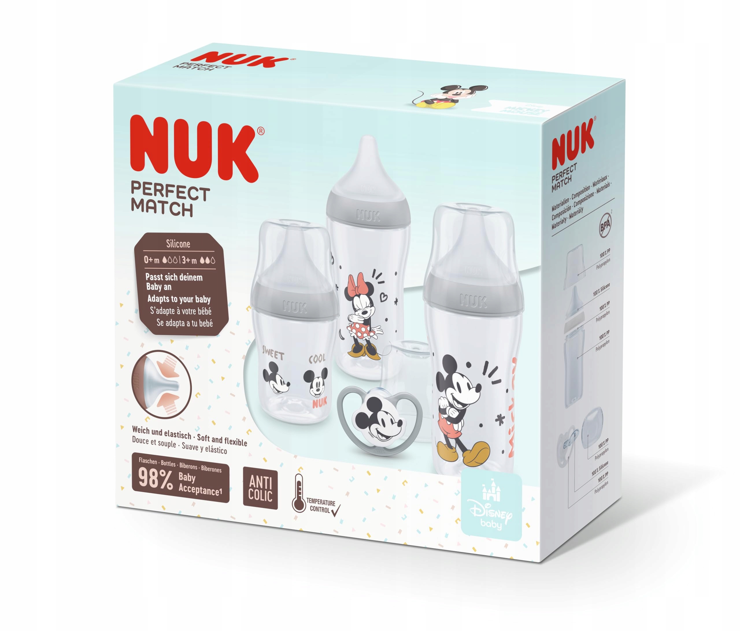 Pojemność butelek – 260 ml i 150 ml dla różnych potrzeb