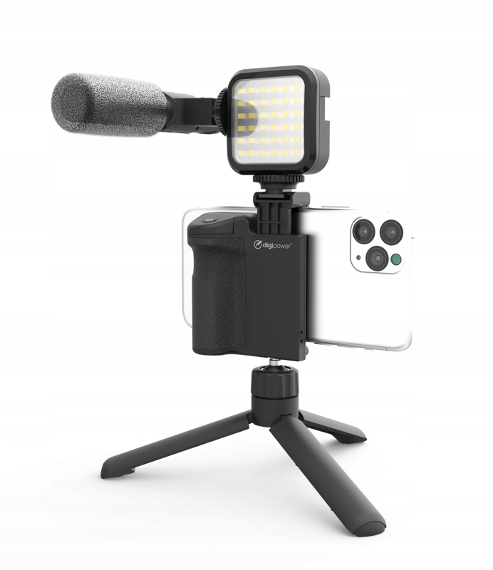 Mini statyw i stabilne mocowanie do różnych aparatów