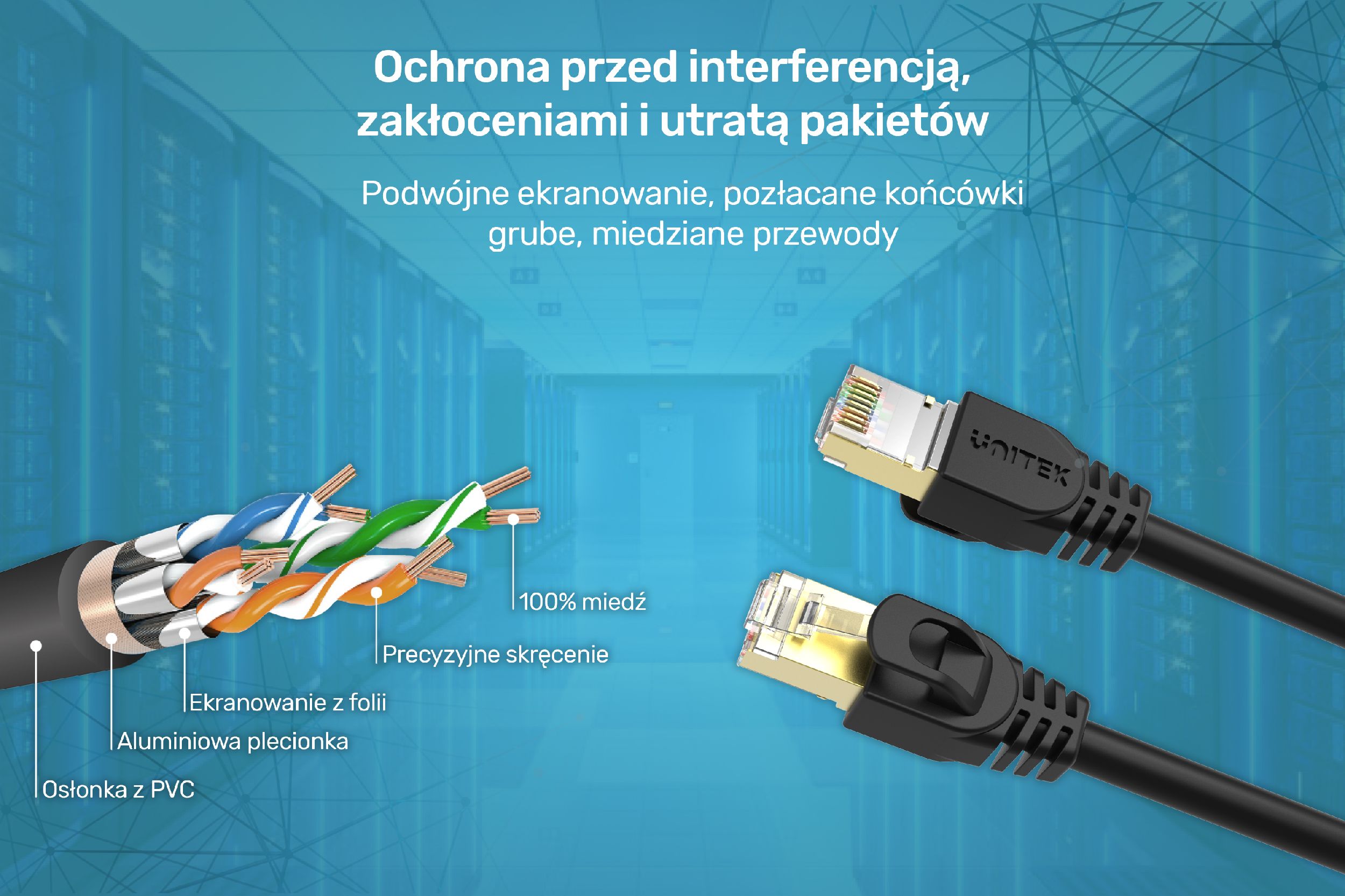 kabel lan 7 kat unitek kabel LAN unitek