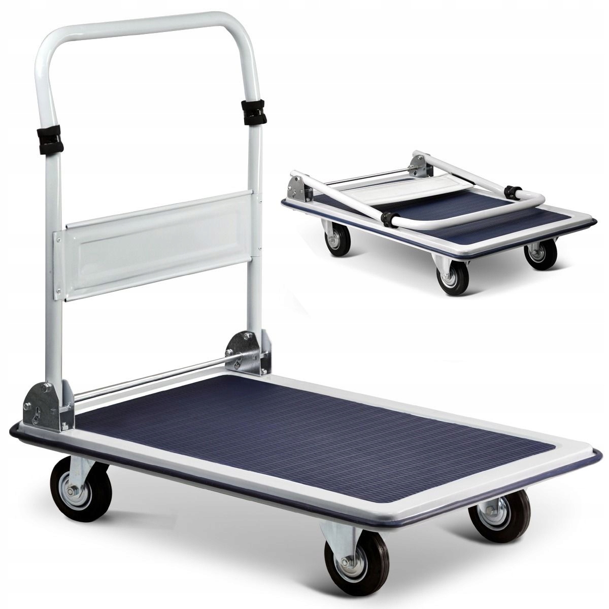 Wózek magazynowy platformowy Geko 150 kg – Idealny do transportu towarów