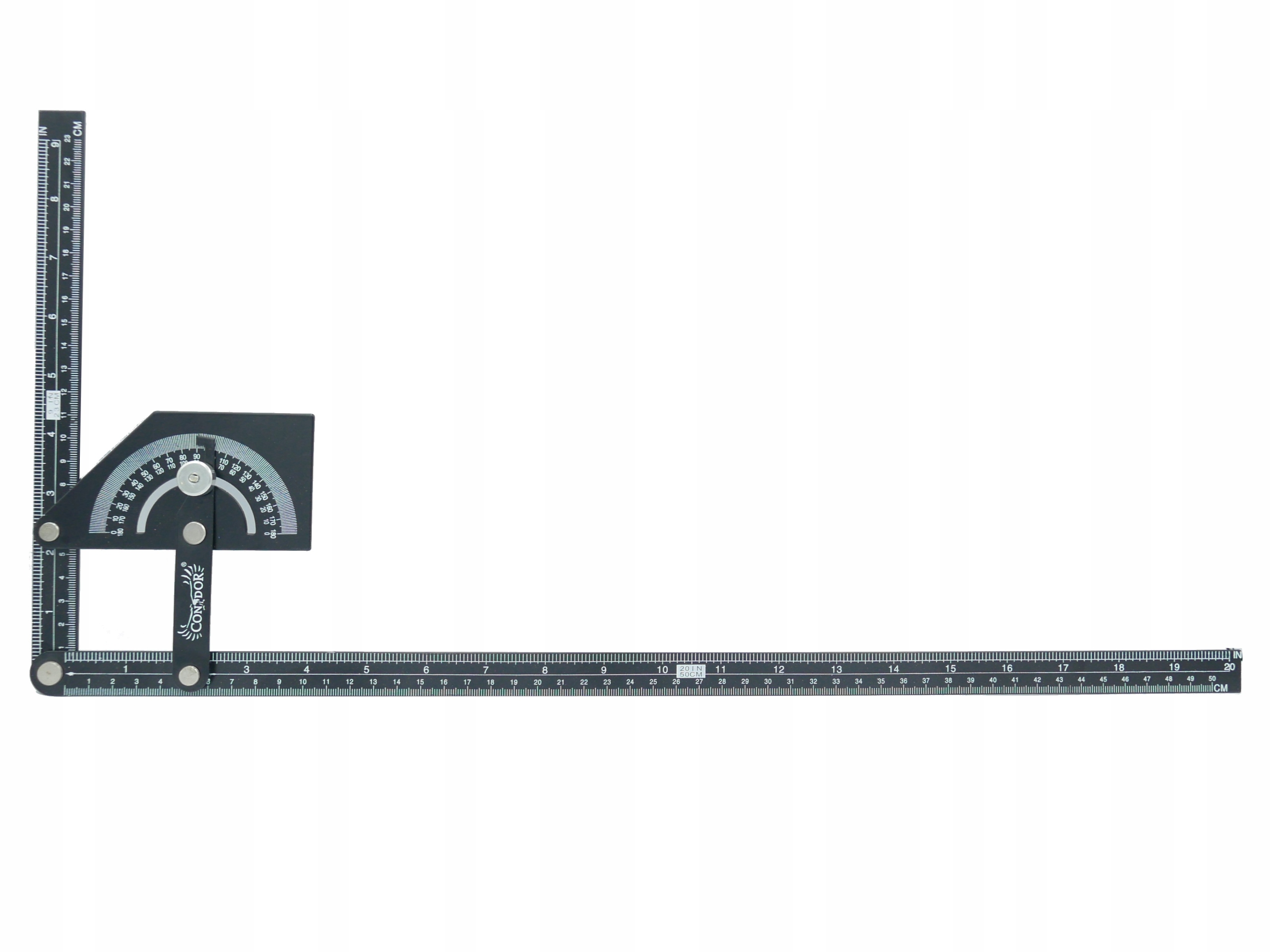 Kątomierz nastawny CONDOR 230x500mm 180st. – Precyzyjne narzędzie do pomiarów
