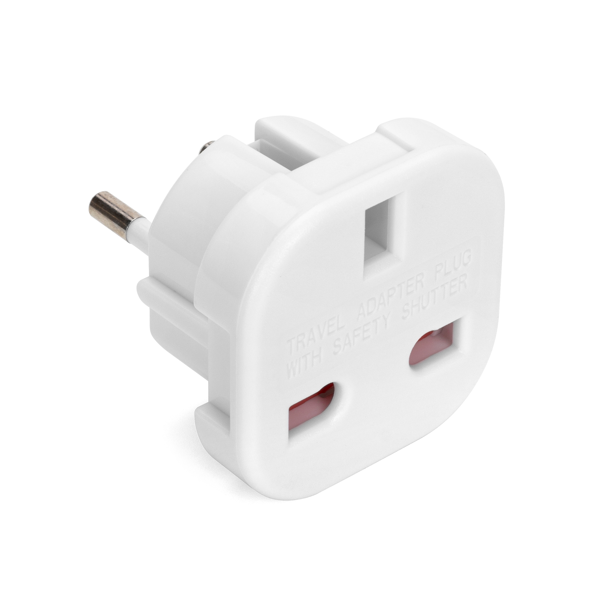 Montis Przejście AC wtyk PL – gniazdo UK biały MT122-B – Niezbędny adapter podróżny