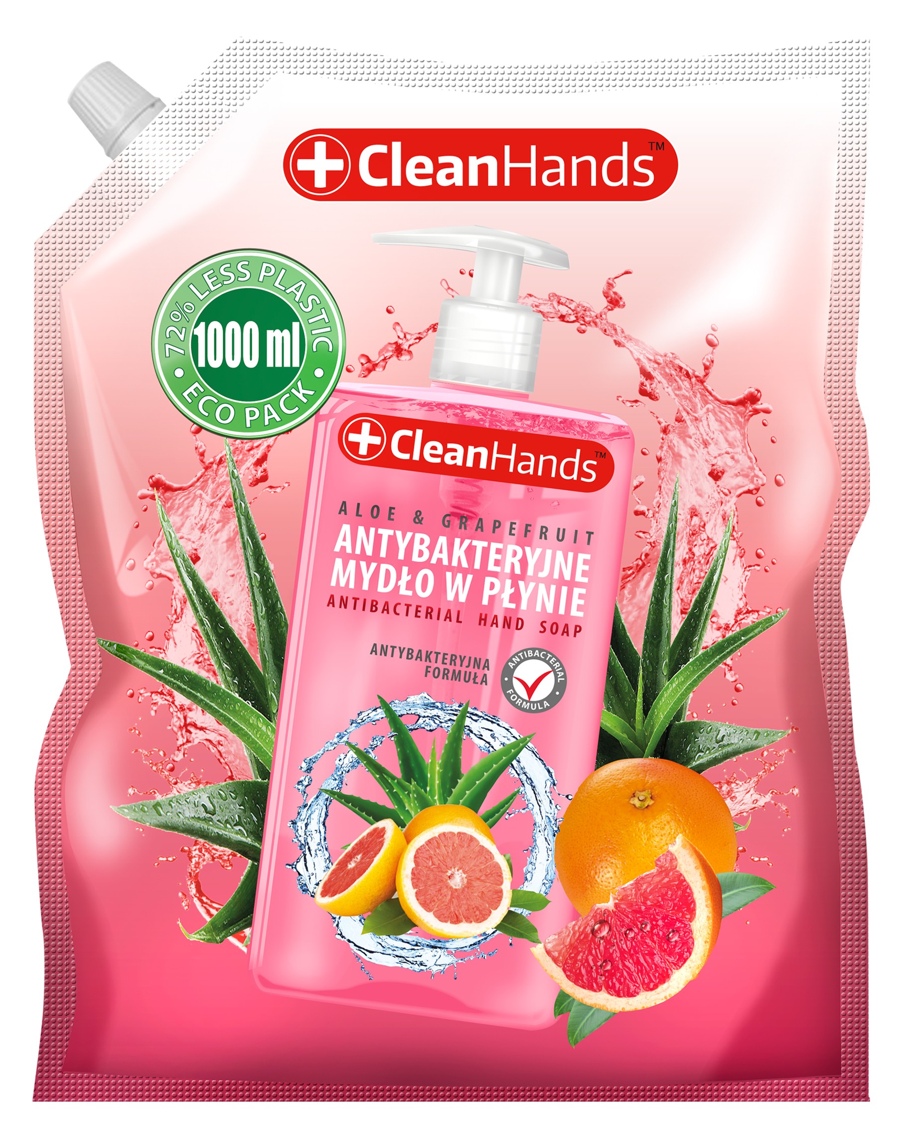 CLEANHANDS Mydło antybakteryjne w płynie Aloes i Grejpfrut – Skuteczna ochrona dla Twoich dłoni