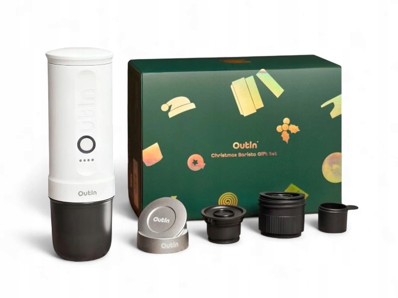 Outin Nano Xmas Pack – Ekspres do Kawy w Zestawie z Koszykiem Plus