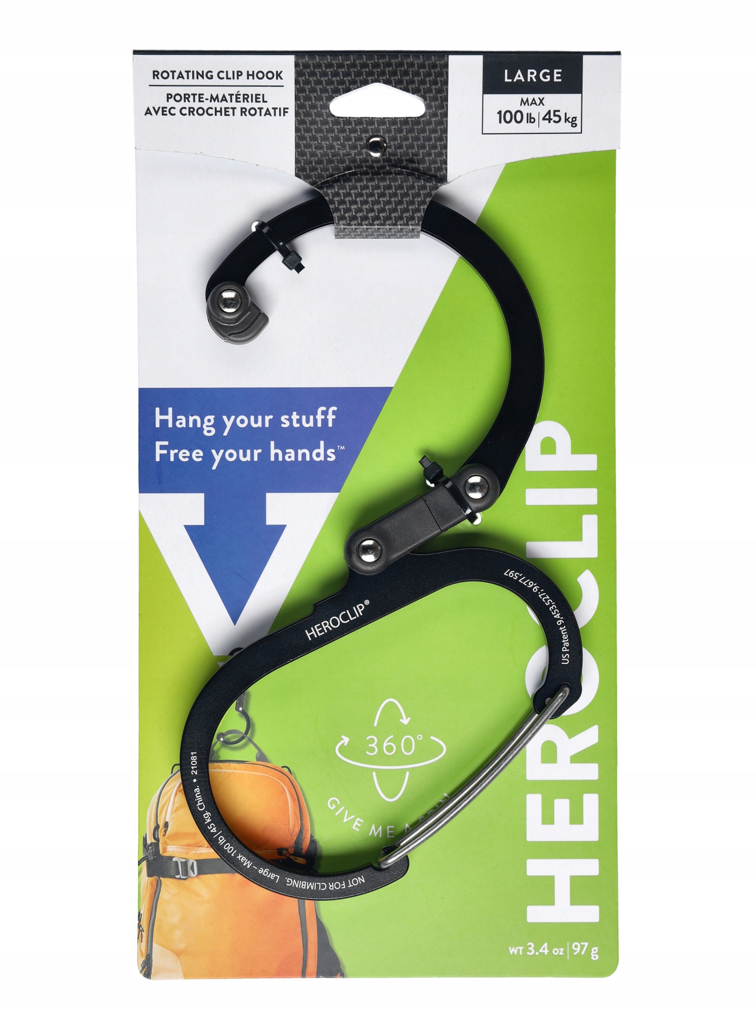 GearAid Heroclip Large Stealth Black – Niezawodny uchwyt do Twojego sprzętu