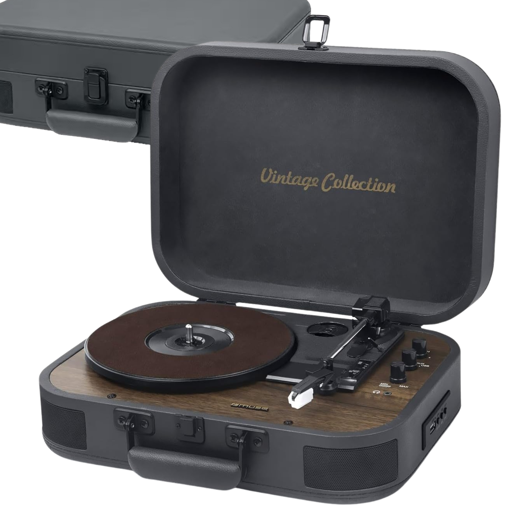 Gramofon Muse MT-207 DGB – Stylowy system stereo z Bluetooth