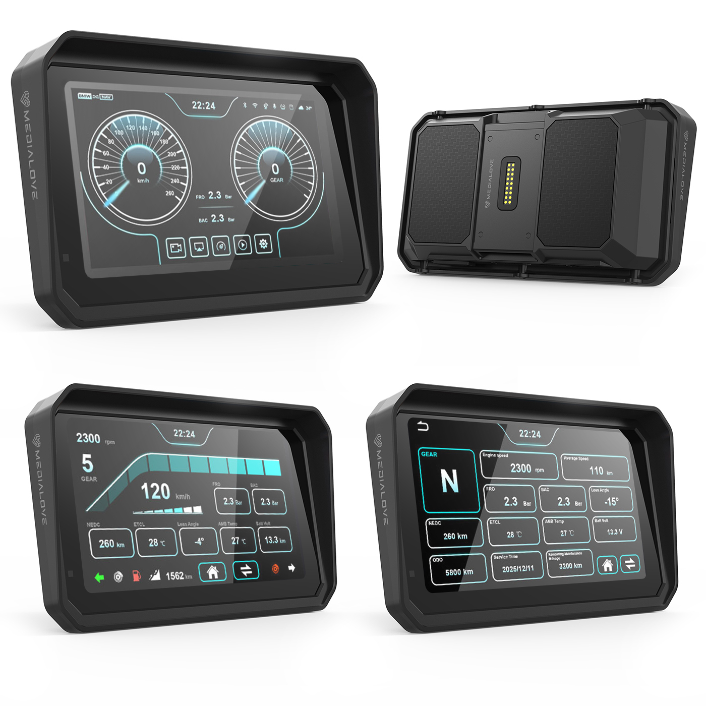 Wbudowane kamery DVR 1080P – Bezpieczeństwo i rejestracja trasy