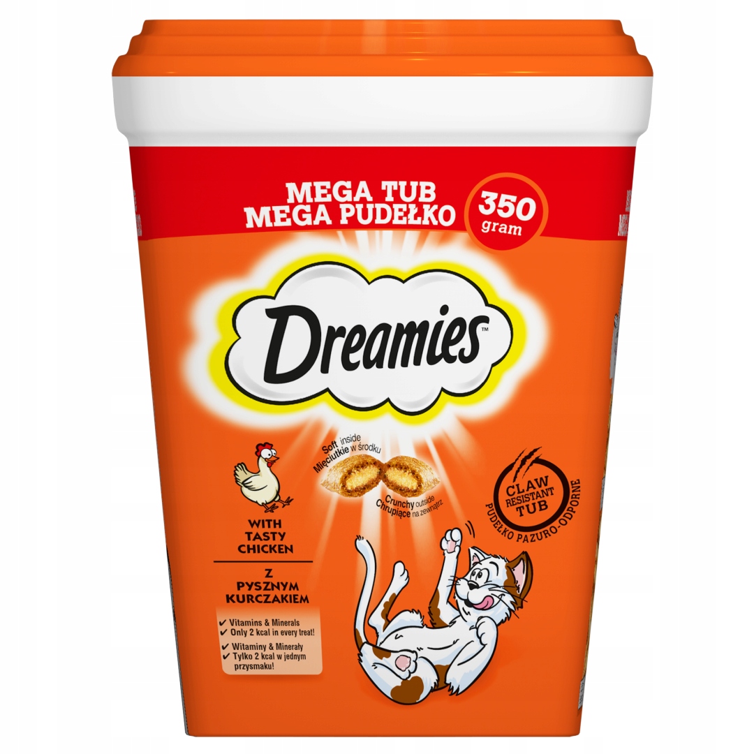 Dreamies DREAMIES Mix Smaków z Kurczakiem i Serem – Pyszna przekąska dla Twojego kota