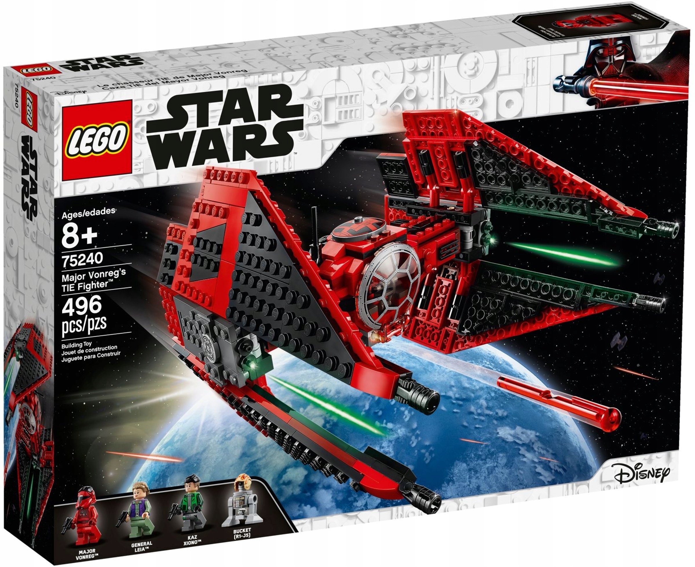 LEGO STAR WARS 75240 Myśliwiec TIE™ Majora Vonrega – Wprowadź się w świat Gwiezdnych Wojen
