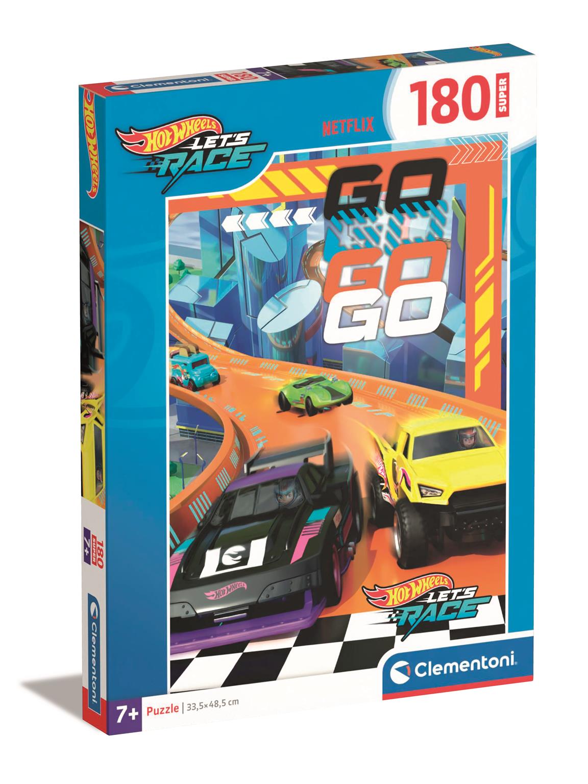 Puzzle 180 elementów Super Kolor Hot Wheels – Radość z układania dla każdego dziecka