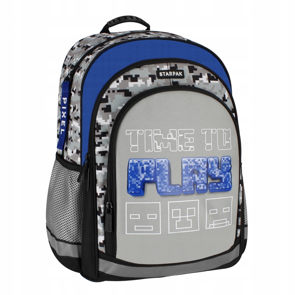 Plecak Starpak Pixel Szary STK-14 PB1/12 – Wygodny towarzysz dla Twojego dziecka