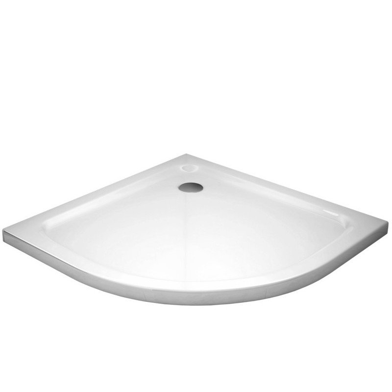 Slim brodzik półokrągły 70 x 70 cm, biały - idealne rozwiązanie do Twojej łazienki