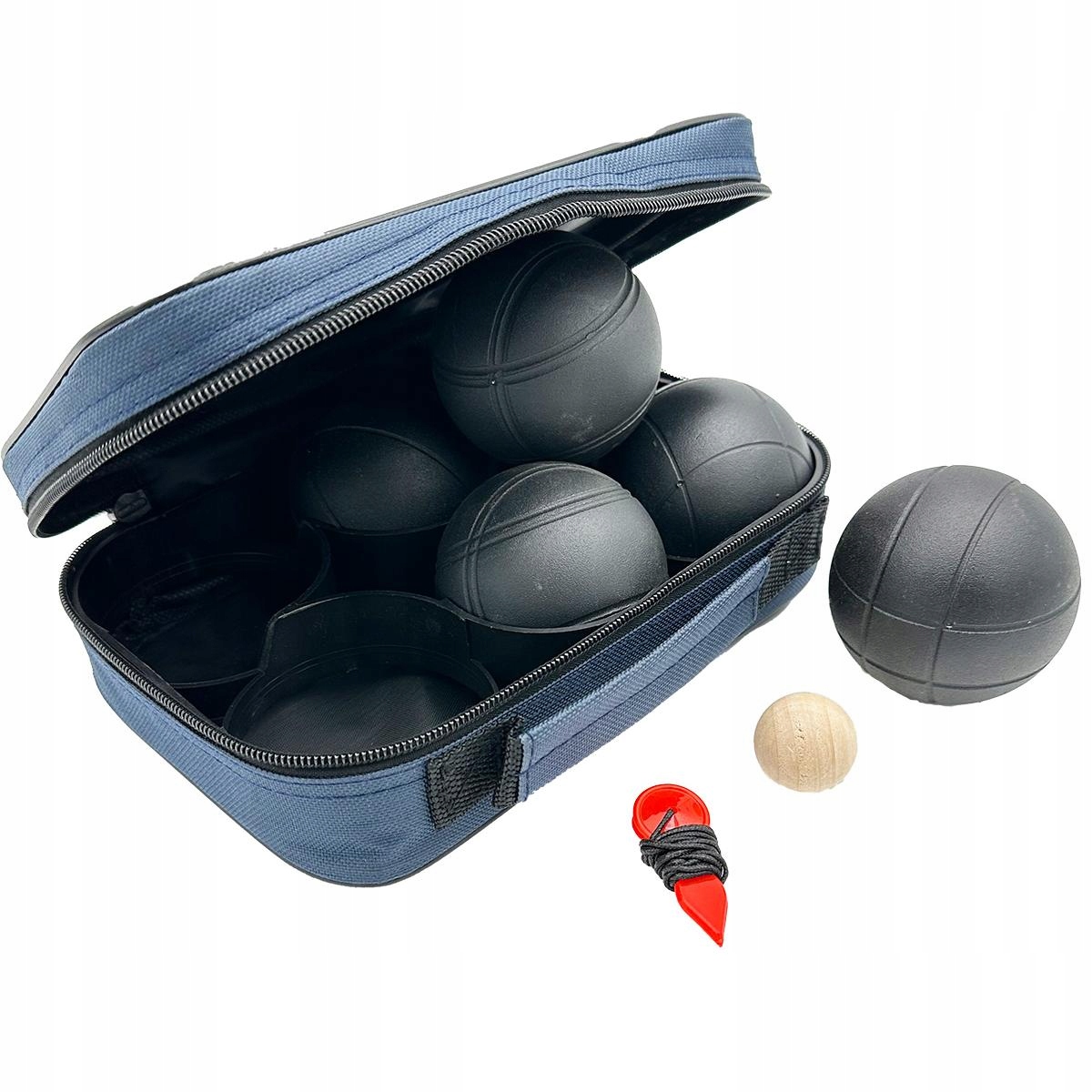KULE DO GRY 6 SZT. BOULE PETANQUE CZARNE POKROWIEC ENERO PRO – Idealny zestaw do aktywnej zabawy