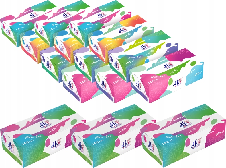 ELFI Chusteczki w kartoniku 2-warstwowe 150 szt. – Higiena na co dzień