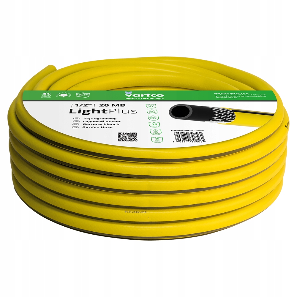 Wąż ogrodowy Vartco Light Plus 3/4
