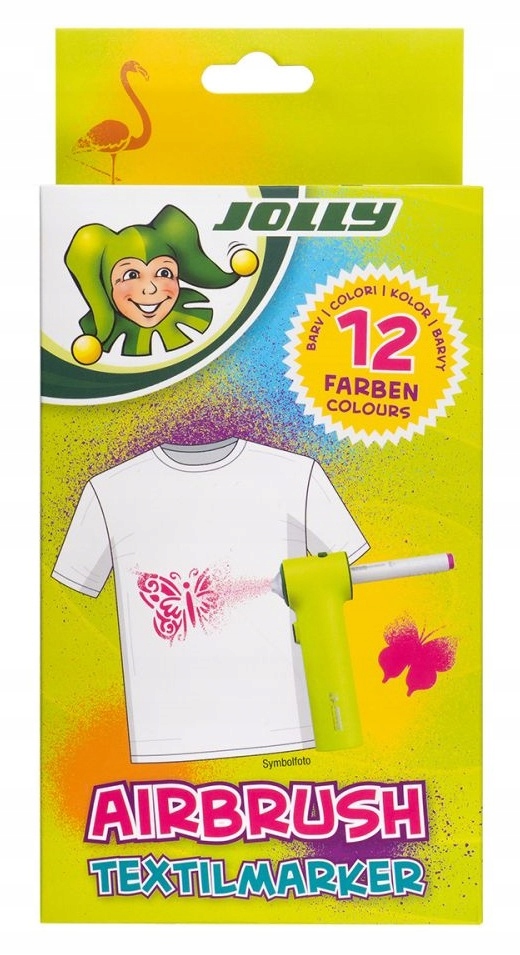 Wkłady uzupełniające do AirBrush Textile - 12 kolorów EDUKAMP