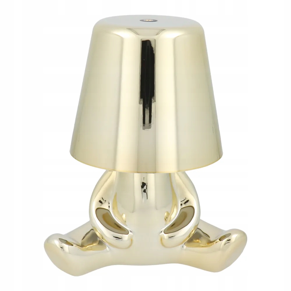 Lampka nocna GOLD MAN Art Deco siedzący (wzór 7) MLTL – Elegancja i styl w Twoim wnętrzu