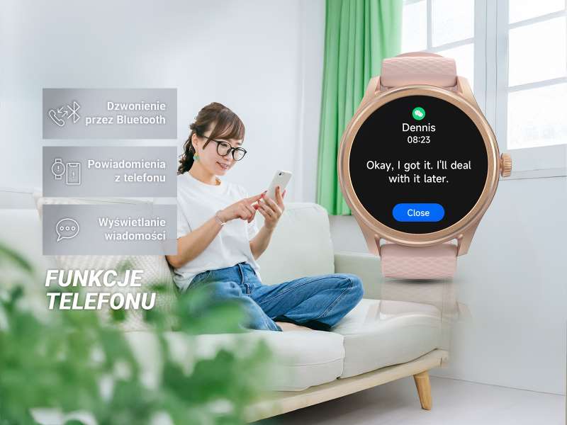 Rozmowy Bluetooth w smartwatchu Hama