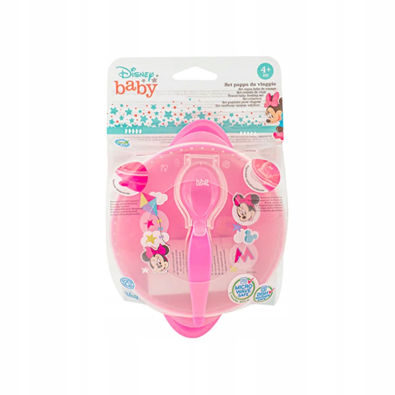 Miseczka z pokrywką i łyżeczką Minnie 4m+ LULABI – Idealna dla Twojego Malucha