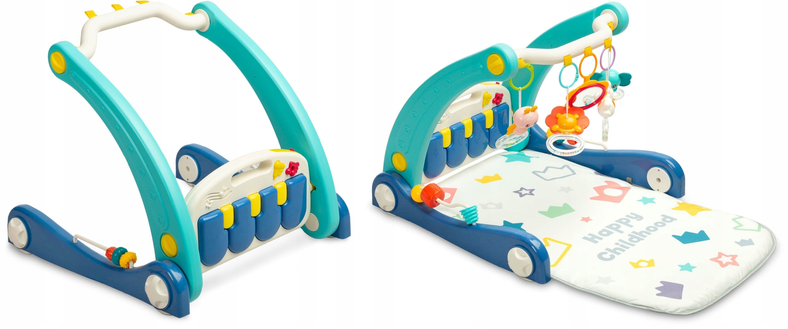 Toyz 2W1 Chodzik z Matą Muzyczną Blue – Idealny towarzysz pierwszych kroków