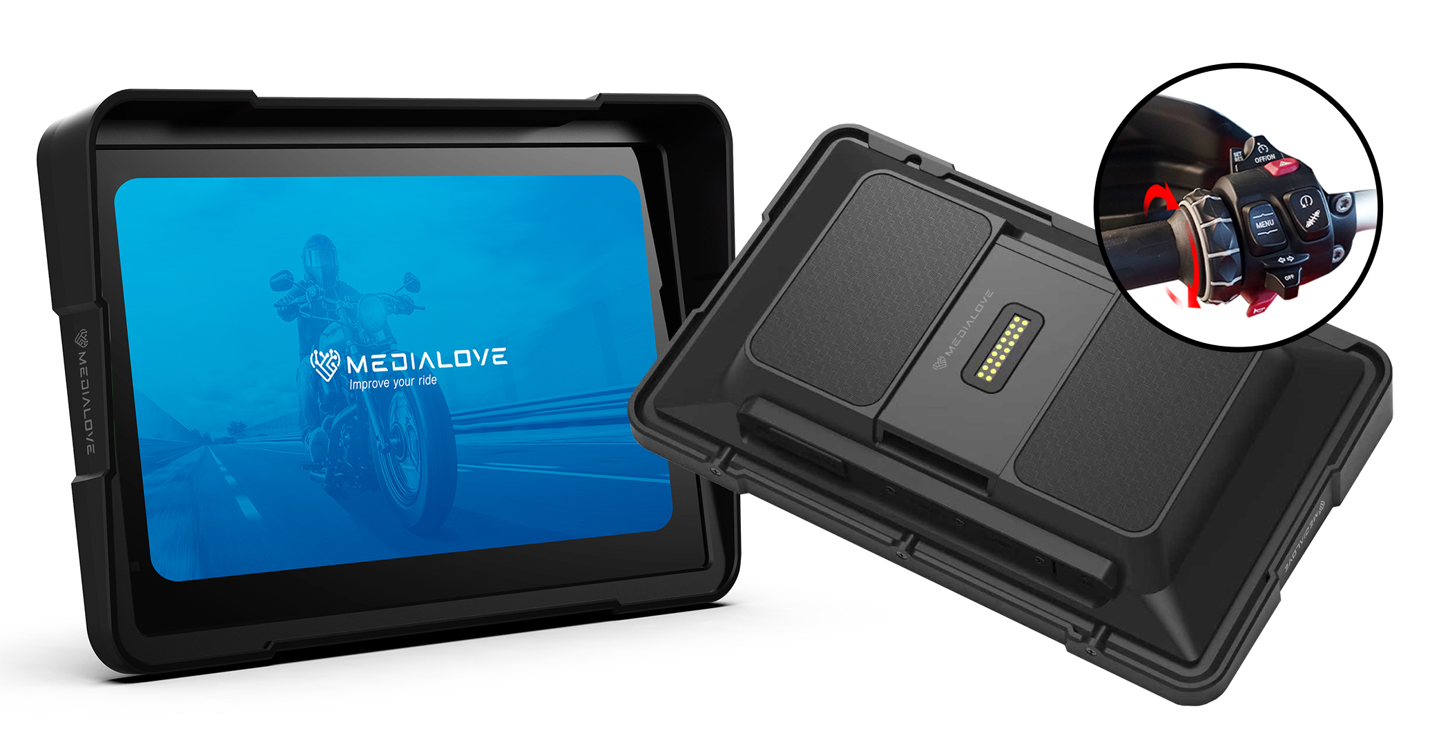 Ekran motocyklowy Medialove MW-7 do BMW – Nowoczesna technologia w Twoim motocyklu