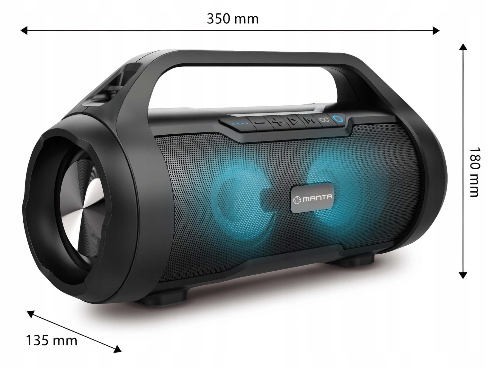 Głośnik przenośny Bluetooth Manta SPK215 – Muzyka w każdym miejscu