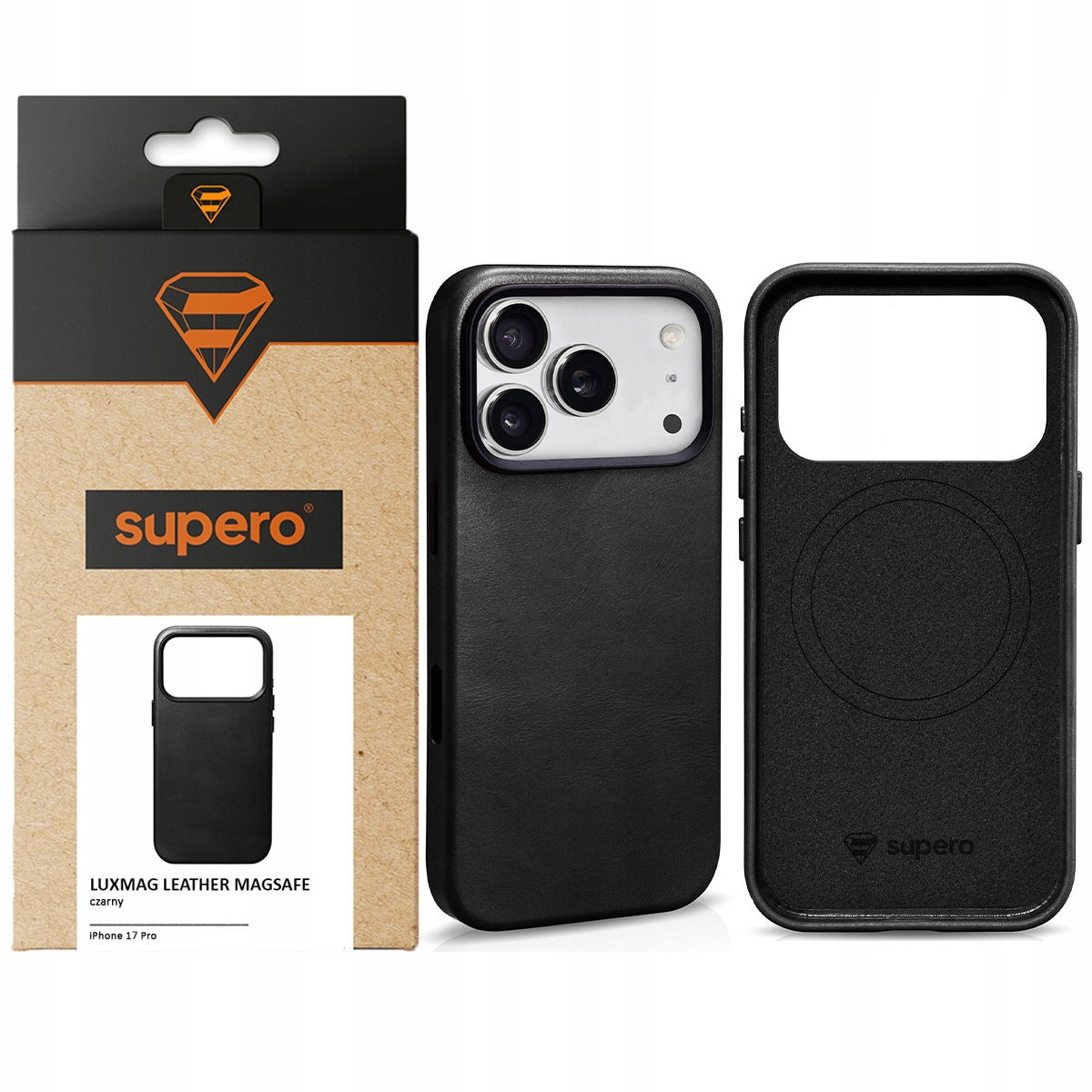 Etui Supero Luxmag Leather Magsafe do iPhone 17 Pro – Elegancja i ochrona w jednym