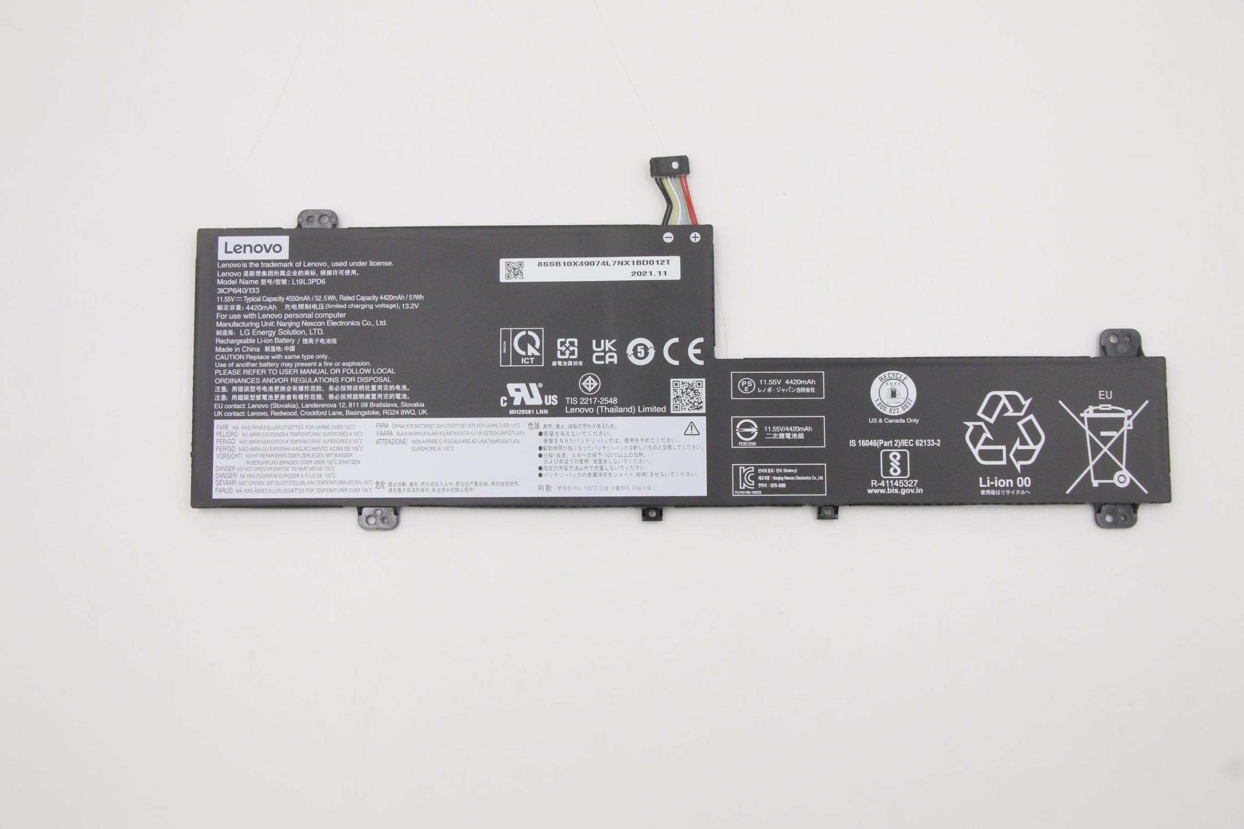Bateria Lenovo LG L19L3PD6 11.55V 52.5Wh – Oryginalna moc dla Twojego laptopa