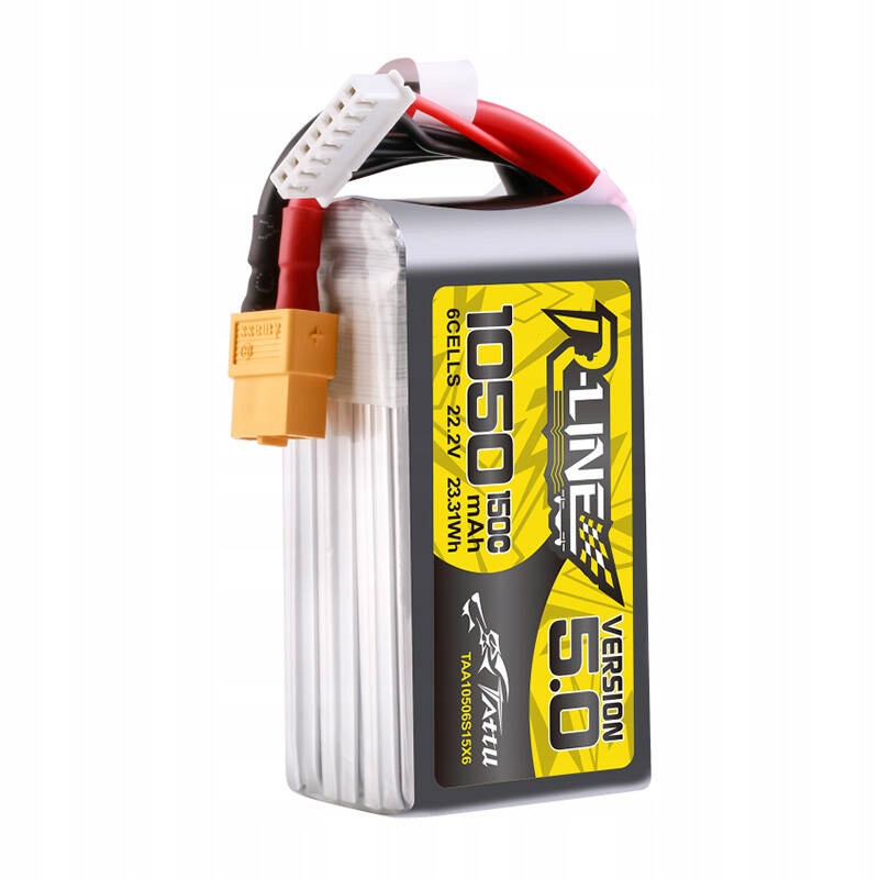 Pojemność 1500 mAh i wskaźnik rozładowania 150C