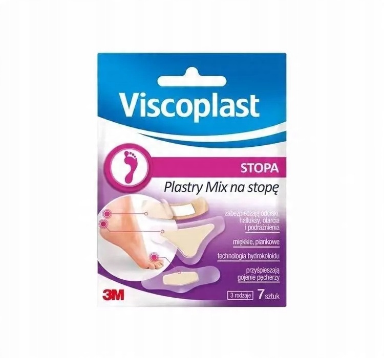 Różne rozmiary plastrów w opakowaniu
