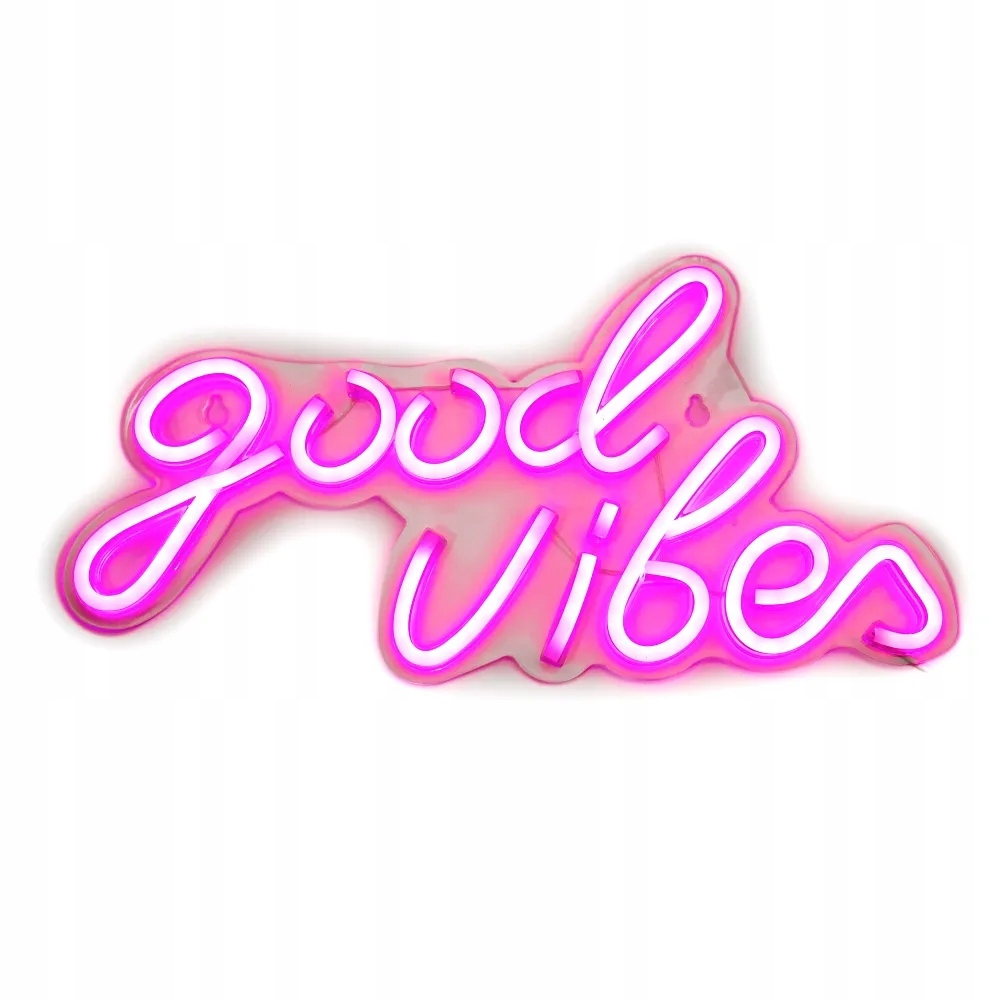 Neon LED na USB - Good vibes 3 model – Ożyw swój dom kolorowym światłem