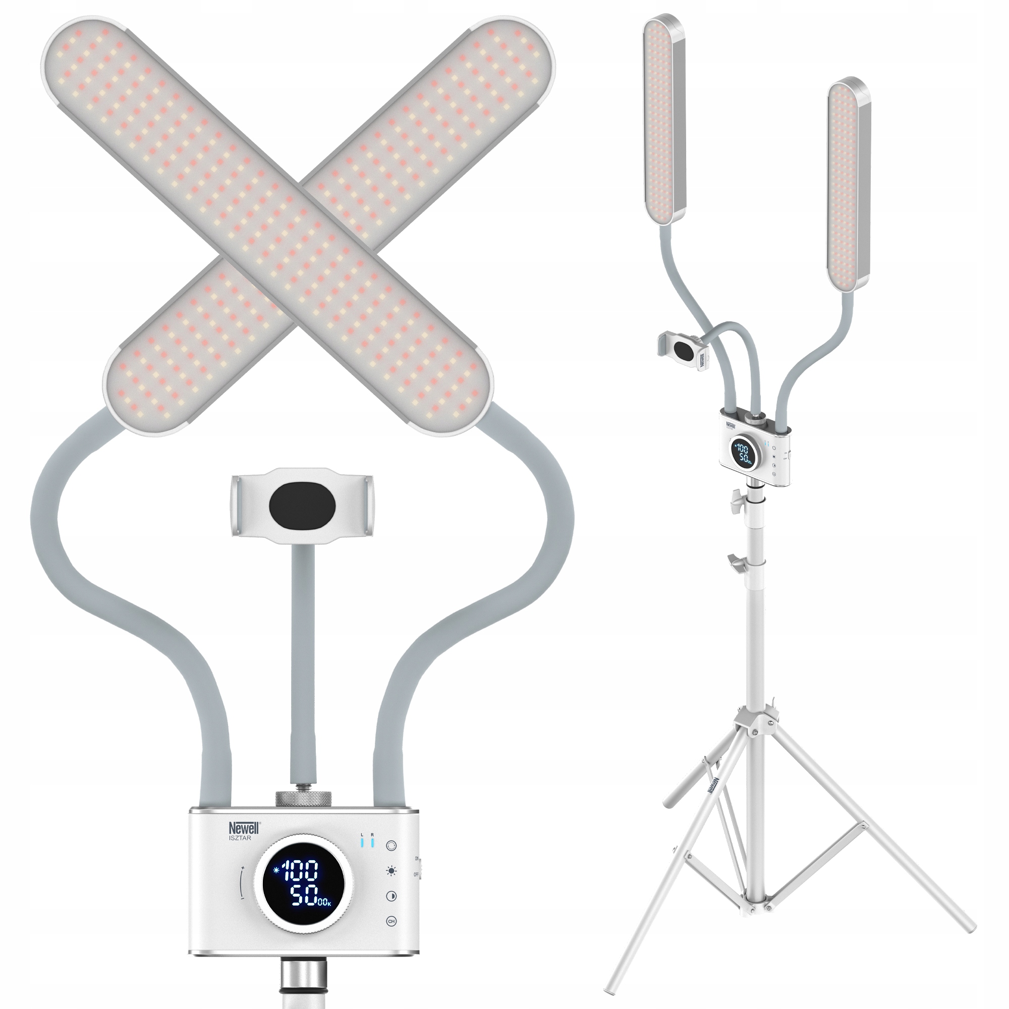 Lampa LED Newell Isztar – Profesjonalne oświetlenie dla twórców wideo i branży beauty