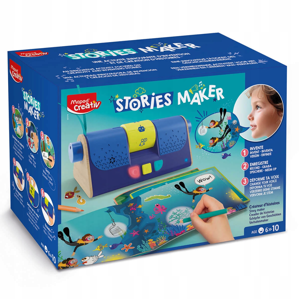 Maped CREATIV magnetofon Bajkomat 907078 – Kreatywna zabawa dla dzieci