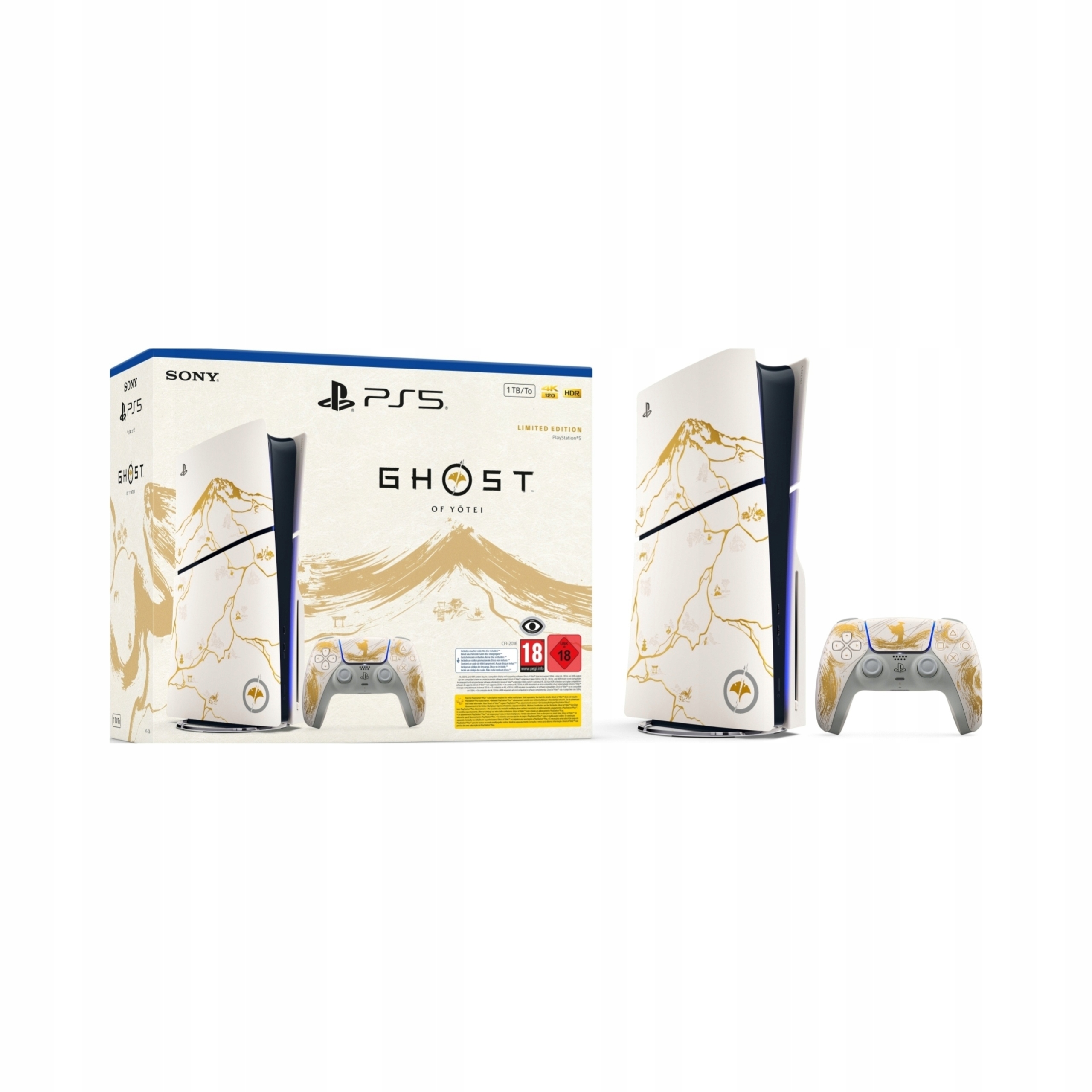 Unikalny design edycji Ghost of Yotei Gold
