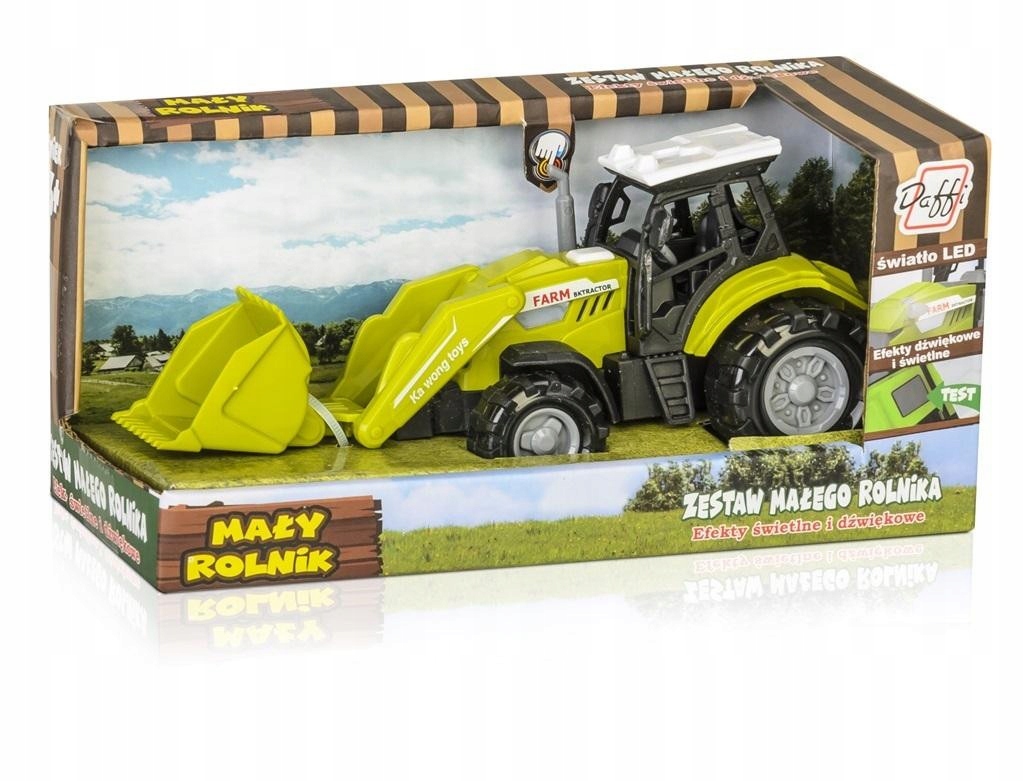 Traktor Ładowarka Daffi K-536 – Zabawka z efektami dźwiękowymi i świetlnymi
