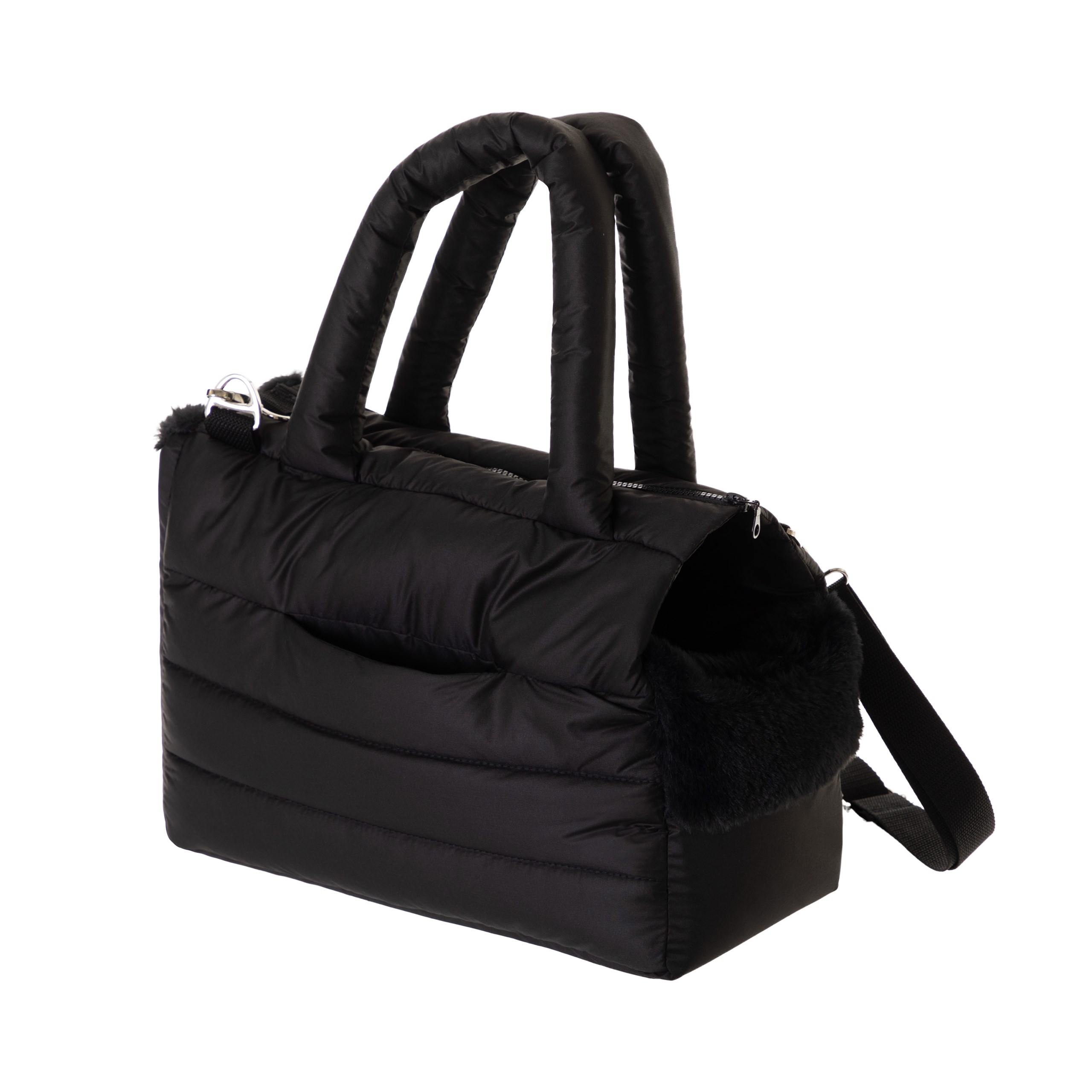 R2 TORBA FLUFFY RIDE Czarny – Stylowy transporter dla Twojego pupila