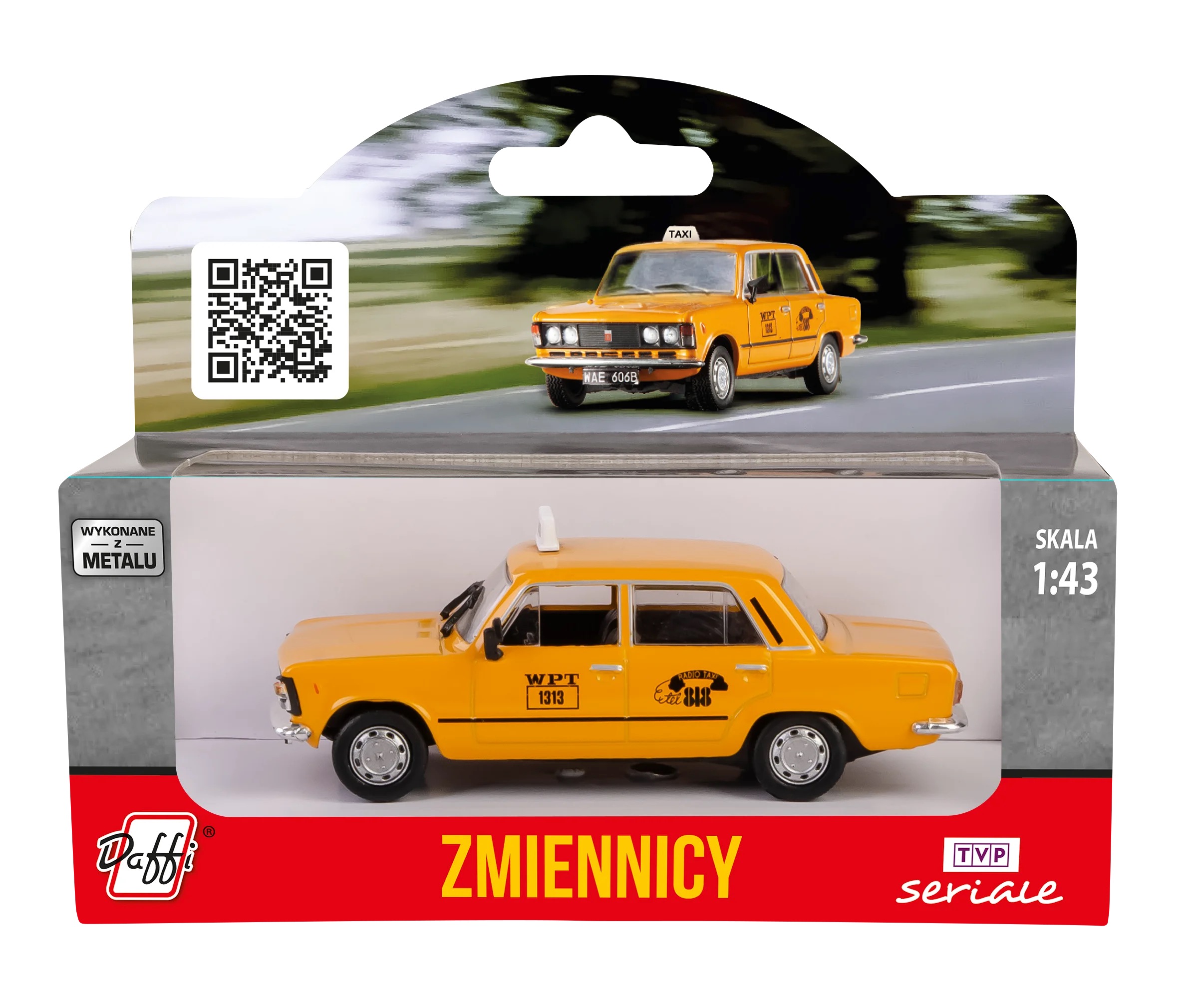 Metalowy model z elementami plastikowymi