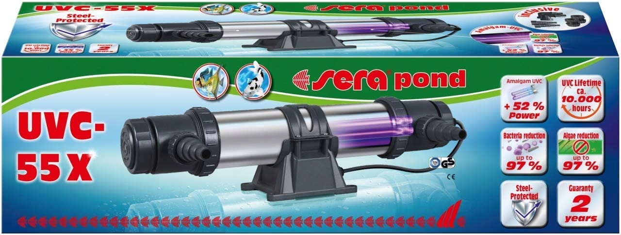 Sera Pond UVC-55X – Skuteczny sterylizator wody do stawów