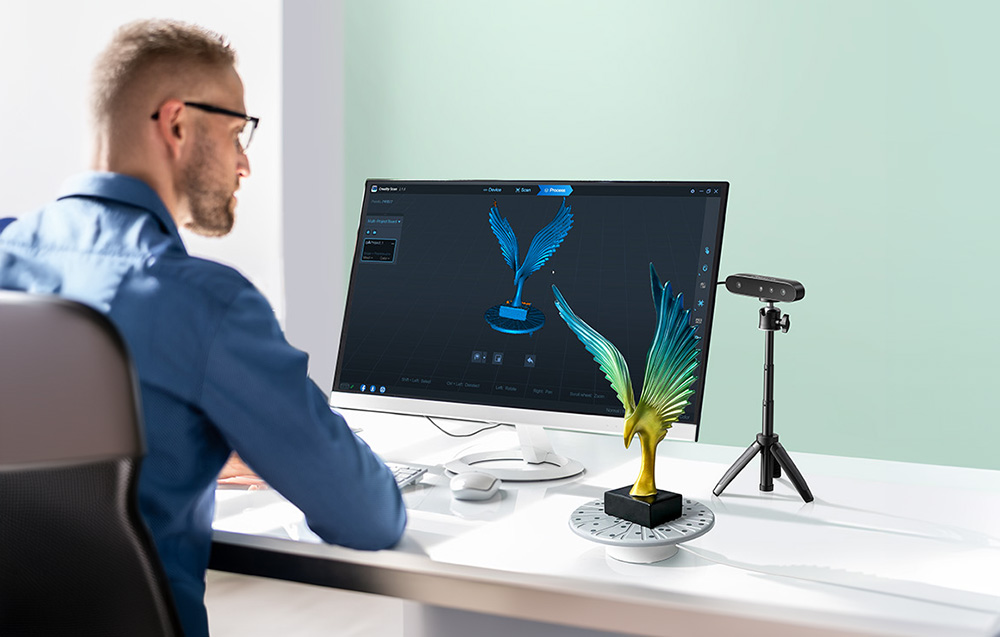 Skaner 3D Creality CR-Scan Ferret SE – kompaktowe narzędzie do tworzenia modeli - Stabilna praca i zaawansowane śledzenie