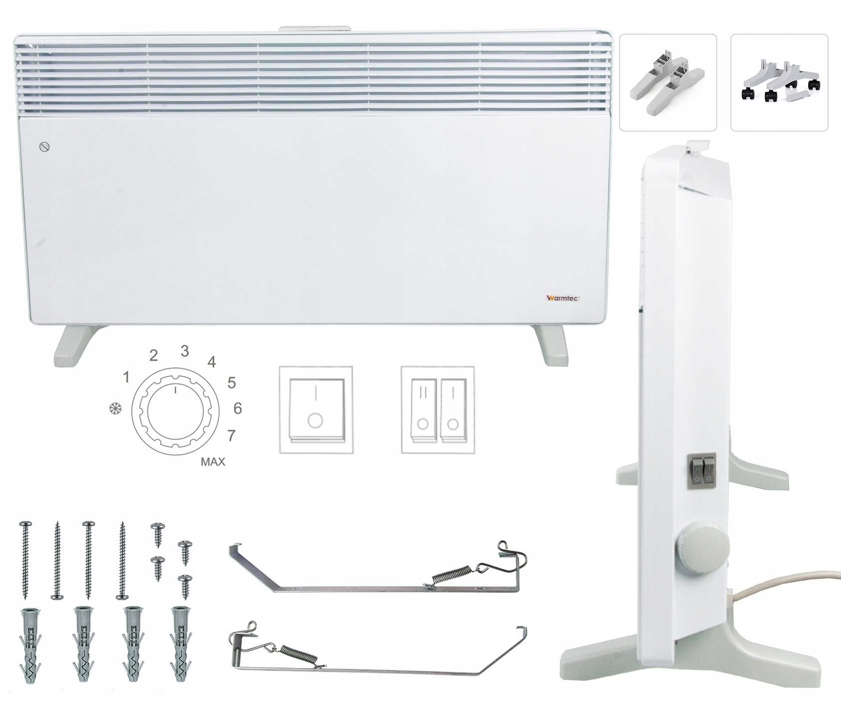 Elektryczny grzejnik naścienny WARMTEC EWX-2500W – Efektywne ogrzewanie w Twoim domu