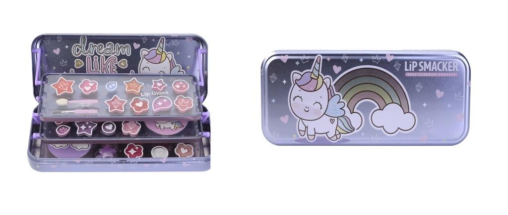Unicorn Makeup Case Triple Layer Beauty Tin – Zestaw kosmetyków dla małych księżniczek