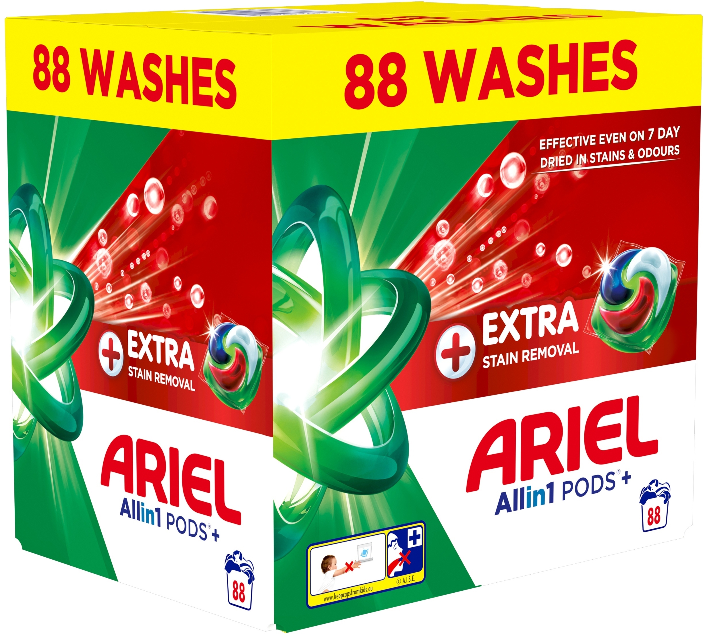Kapsułki do prania ARIEL EXTRA CLEAN LAUNDRY CAP 88PCS – Doskonałe rezultaty prania